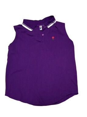 New Legends Vintage Sleeveless purple polo Purple Size L EUC